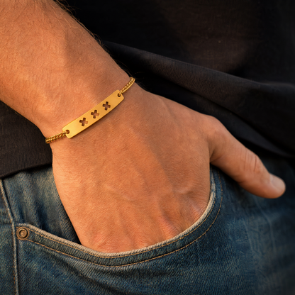 Goudkleurige RVS Herenarmband | MOED