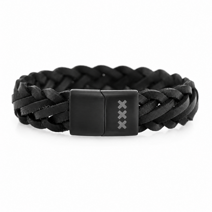 Leather Bracelet with Engraving – Amsterdam Edition