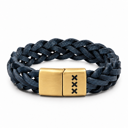 Leather Bracelet with Engraving – Amsterdam Edition