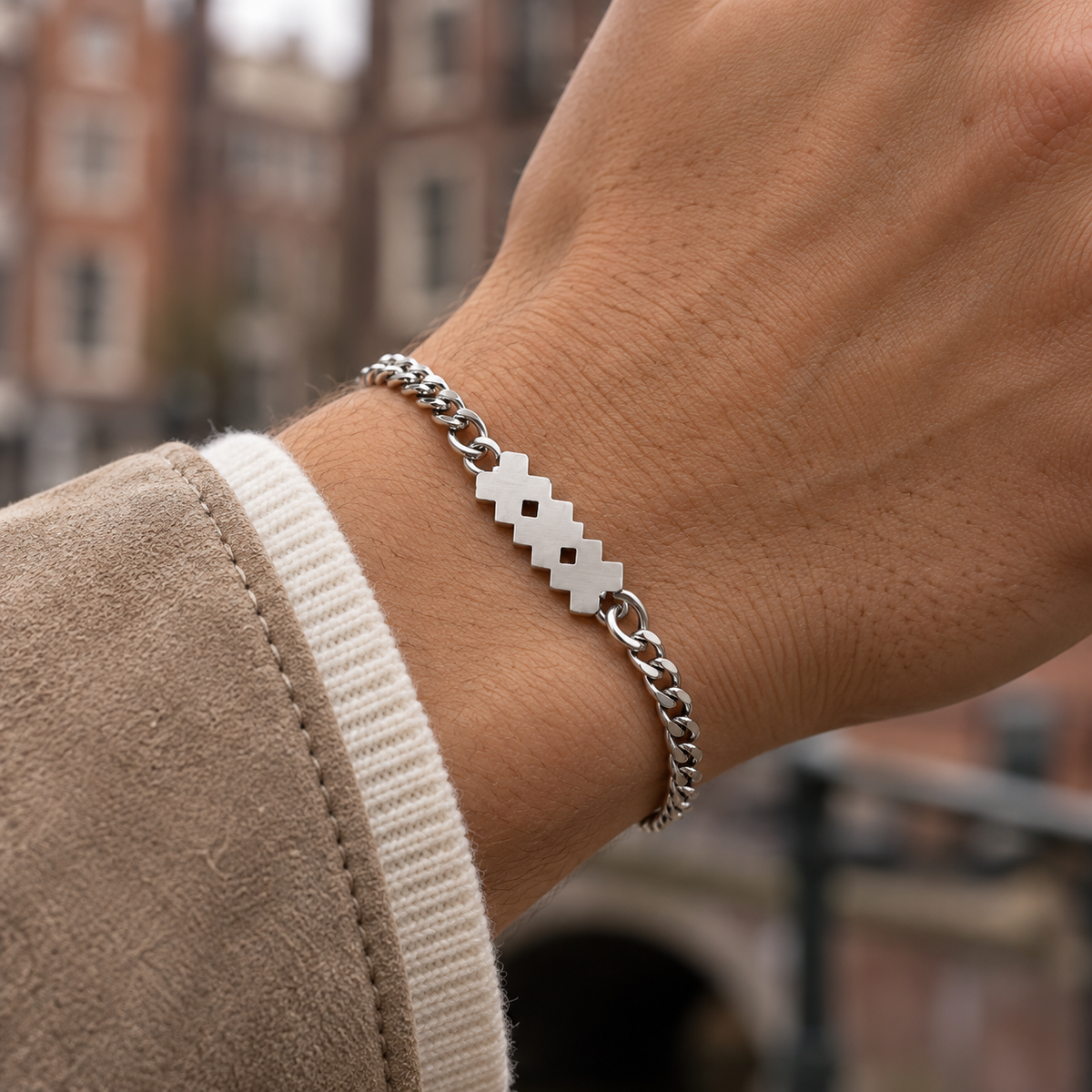 Zilver RVS Herenarmband | Icon XXX