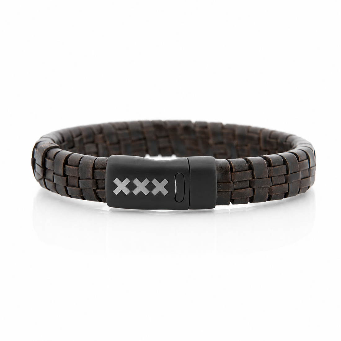 Bracelet Leather Lightbrown/Silver